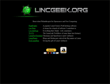 Tablet Screenshot of lincgeek.org